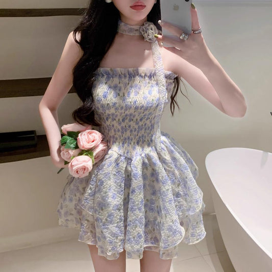 Chic Slightly Mature Floral Slip Dress